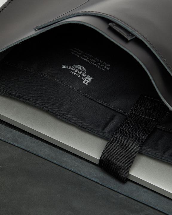 Leather Box Crossbody Messenger Bag