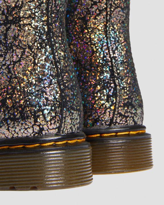 Toddler 1460 Crinkle Metallic Lace Up Boots