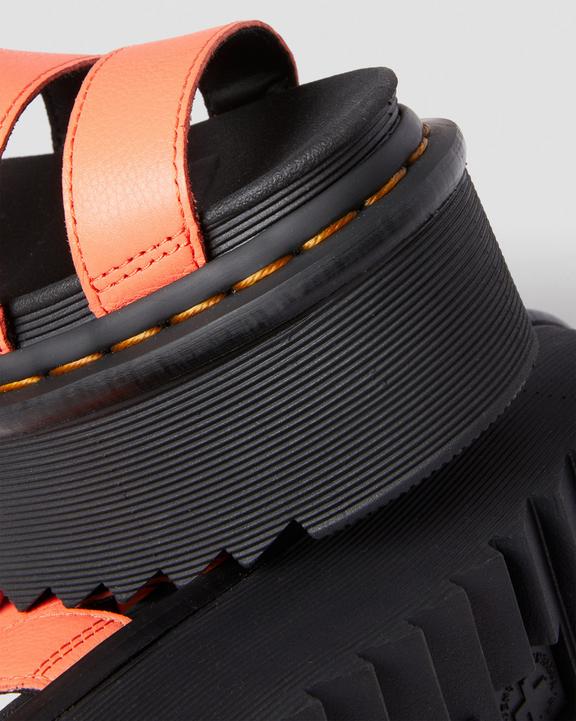 Blaire Pisa Leather Platform Strap Sandals