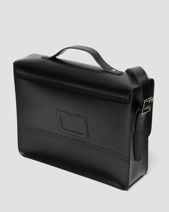 Leather Box Crossbody Messenger Bag