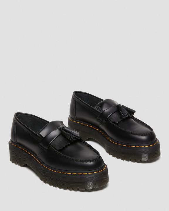 Adrian Leather Platform Tassel Loafers