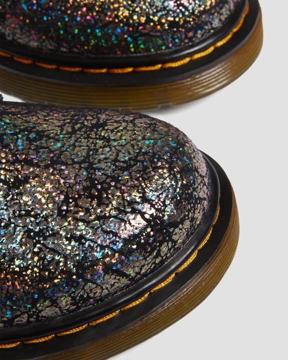 Infant 1460 Crinkle Metallic Lace Up Boots