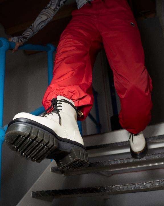 Audrick Nappa Leather Platform Ankle Boots