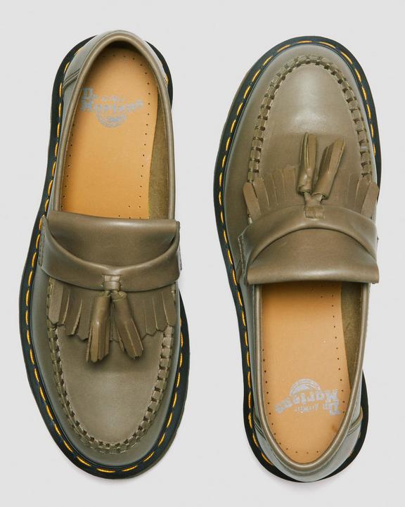 Adrian Carrara Leather Tassel Loafers