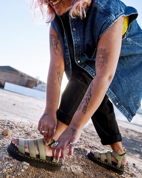 Blaire Women's Pisa Leather Strap Sandals