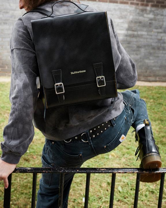 Leather Box Backpack