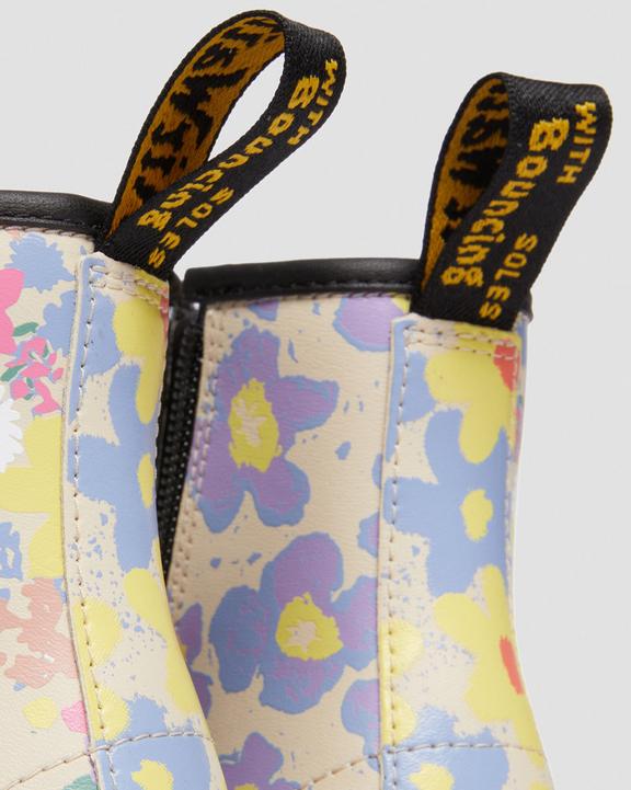 Junior 1460 Floral Mash Up Leather Lace Up Boots