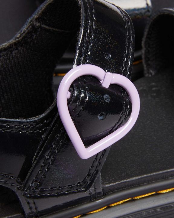 Junior Marlowe Shimmer Heart Strap Sandals