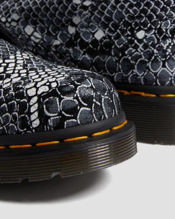 1460 Snake Print Leather Lace Up Boots