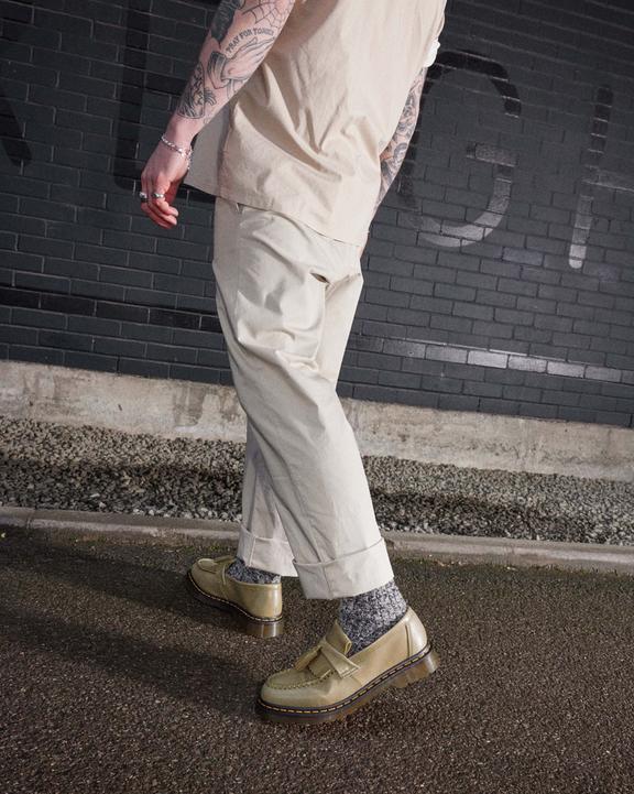 Adrian Carrara Leather Tassel Loafers