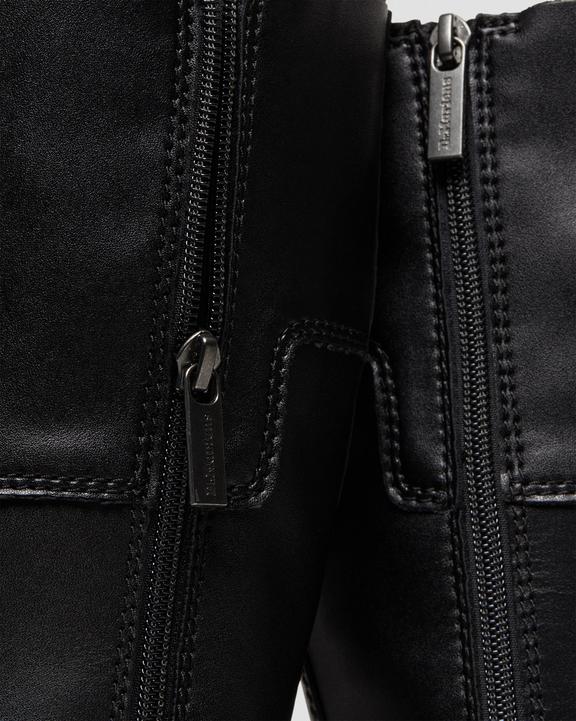 Audrick 20-Eye Leather Knee High Platform Boots