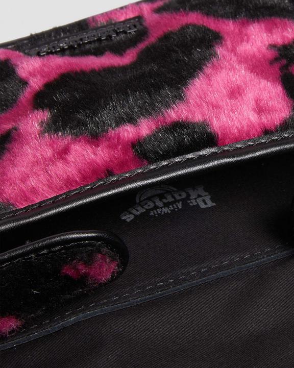 7 Inch Faux Fur Cow Print Crossbody Bag