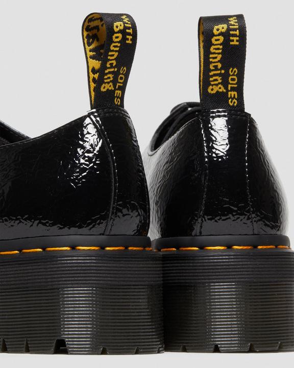 1461 Distressed Patent Leather Platform Shoes