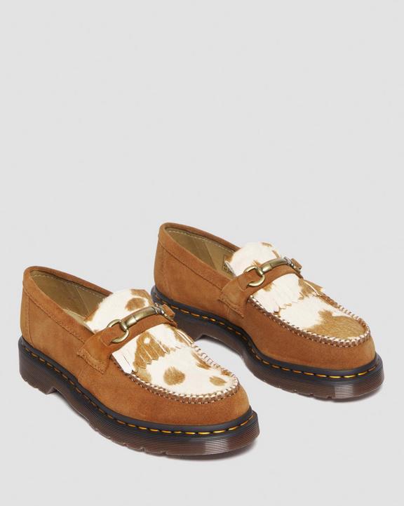 Adrian Snaffle Hair-On Cow Print Kiltie Loafers