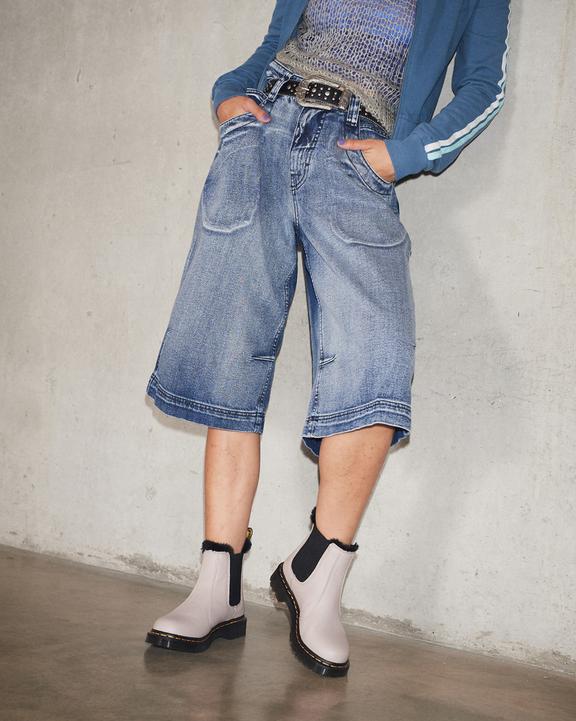 2976 Leonore Faux Fur-Lined Virginia Leather Chelsea Boots