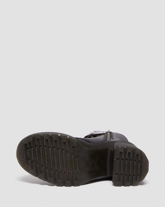 Gaya 10-Eye Alternative Leather Heeled Boots