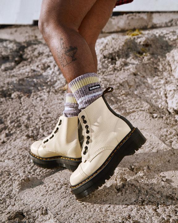 Sincalir Milled Nappa Leather Platform Boots