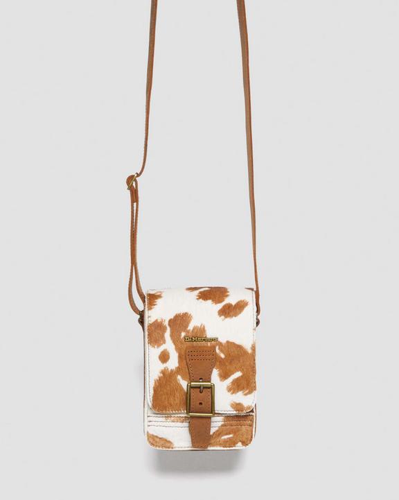 Hair-On Cow Print Vertical Crossbody Bag