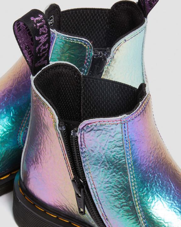 Junior 2976 Rainbow Crinkle Leather Lace Up Boots