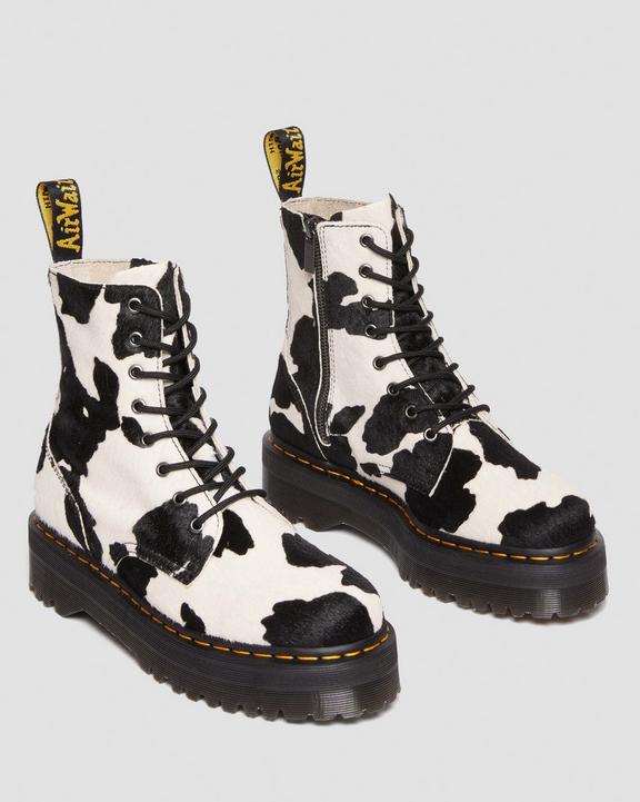 Jadon Boot Hair-On Cow Print Platforms