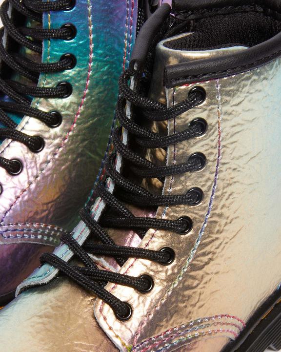 Toddler 1460 Rainbow Crinkle Leather Lace Up Boots