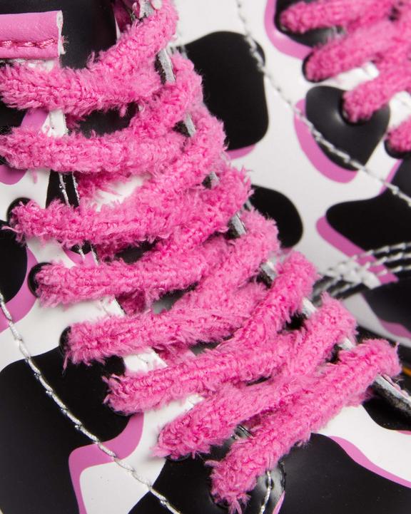 Toddler 1460 Cow Print Patent Leather Lace Up Boots