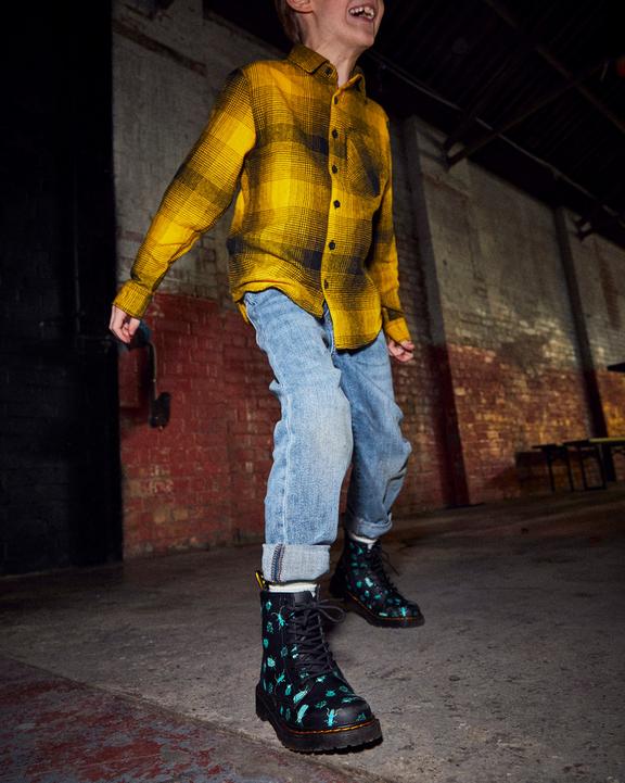 Junior 1460 Glow in the Dark Bugs Lace Up Boots