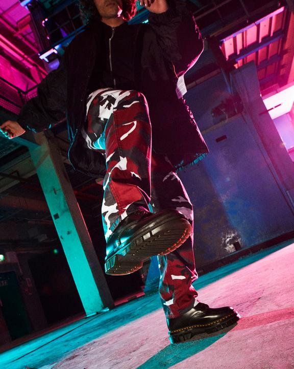 Rikard Smooth Leather Platform Lace Up Boots