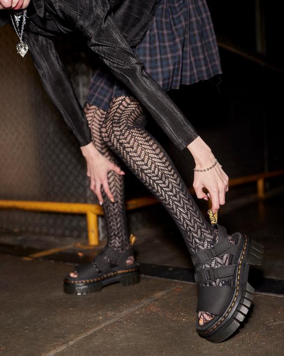 Ricki Leather 3-Strap Platform Sandals