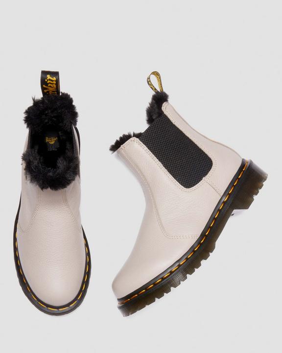 2976 Leonore Faux Fur-Lined Virginia Leather Chelsea Boots