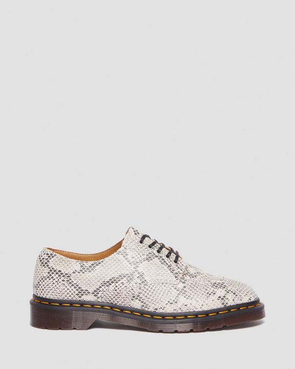 2046 Snake Print Suede Oxford Shoes