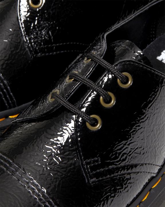 1461 Distressed Patent Leather Platform Shoes