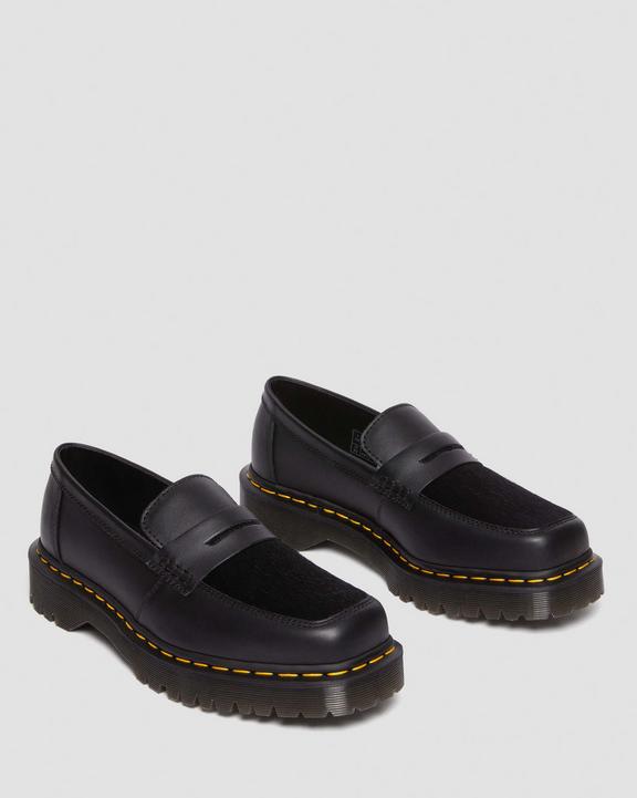 Penton Bex Square Toe Hair-On & Leather Loafers