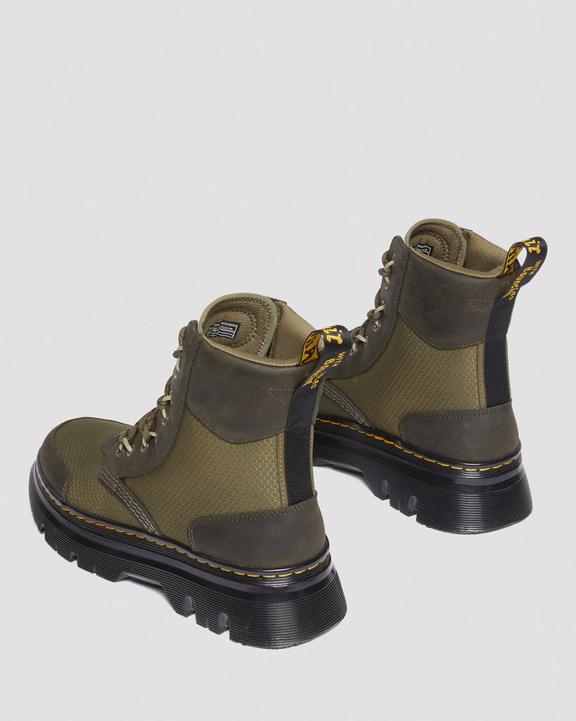Tarik Leather & Nylon Utility Boots