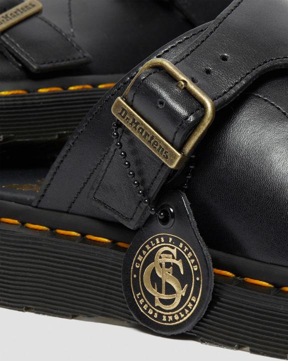 Dayne Made in England Leather Slide Sandals