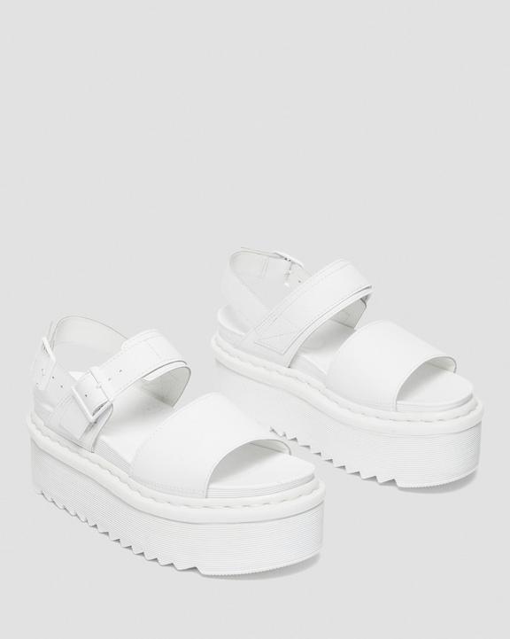 Voss Mono Leather Platform Strap Sandals