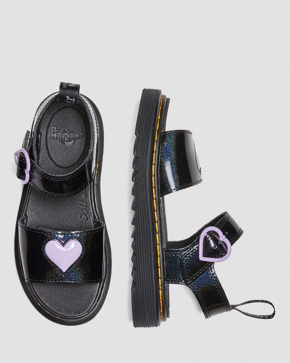 Junior Marlowe Shimmer Heart Strap Sandals