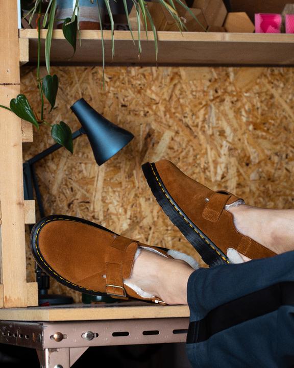 Jorge Made in England Shearling Slingback Mules