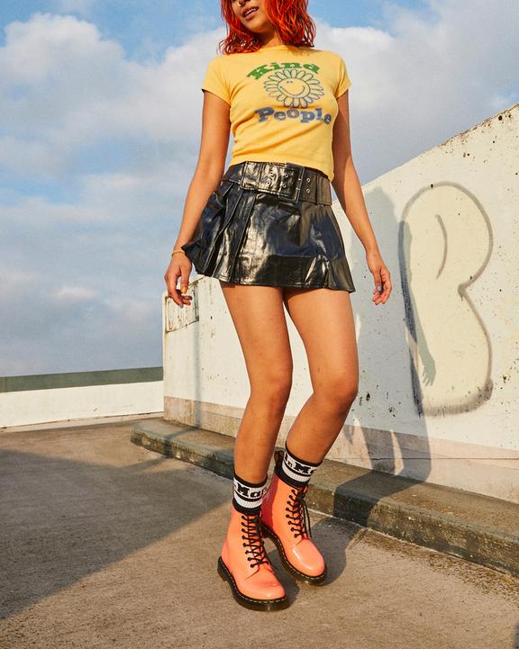 1460 Women's Patent Leather Lace Up Boots