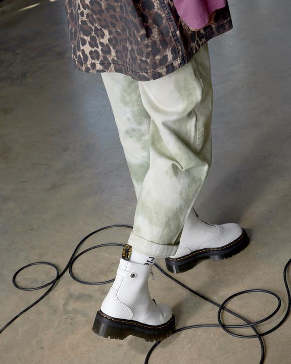 Jetta Zipped Sendal Leather Platform Boots