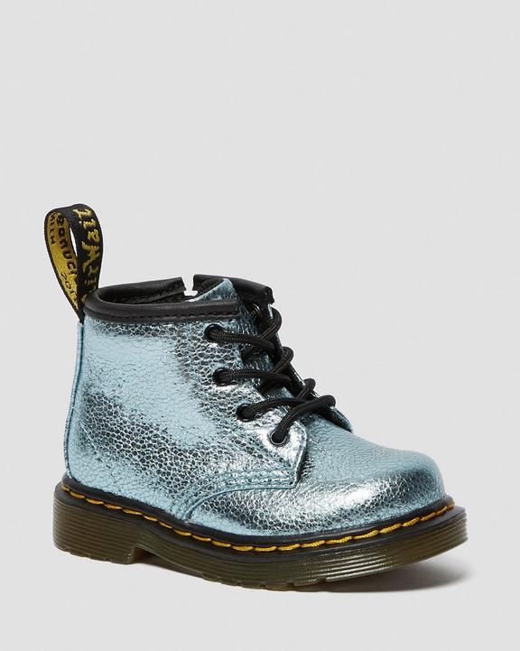 Infant 1460 Crinkle Metallic Lace Up Boots