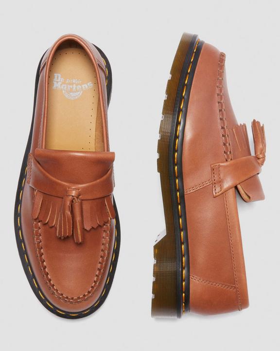 Adrian Carrara Leather Tassel Loafers