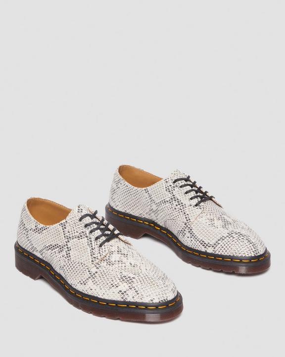2046 Snake Print Suede Oxford Shoes