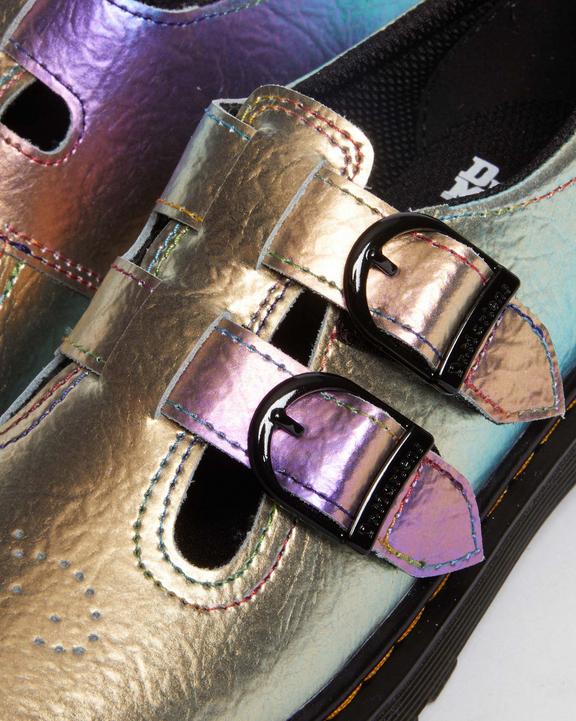 Junior 8065 Rainbow Crinkle Leather Mary Jane Shoes