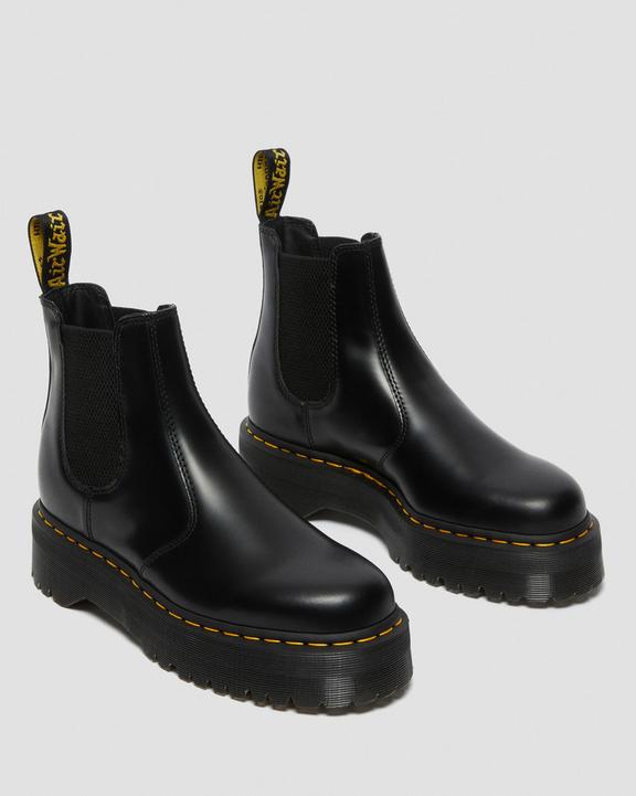 2976 Smooth Leather Platform Chelsea Boots