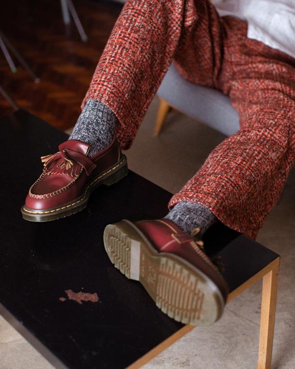 Adrian Made in England Quilon Leather Tassel Loafers