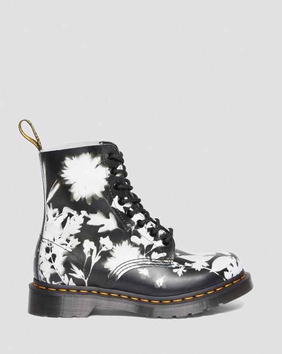 1460 Pascal Floral Shadow Leather Lace Up Boots
