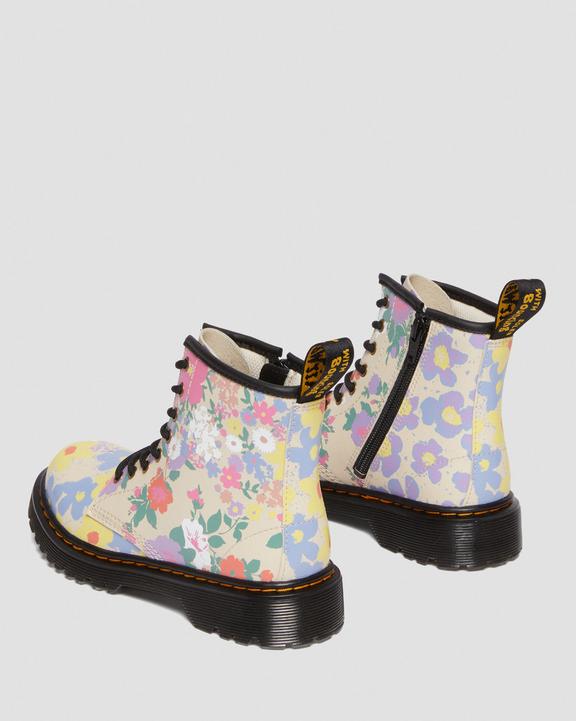 Junior 1460 Floral Mash Up Leather Lace Up Boots