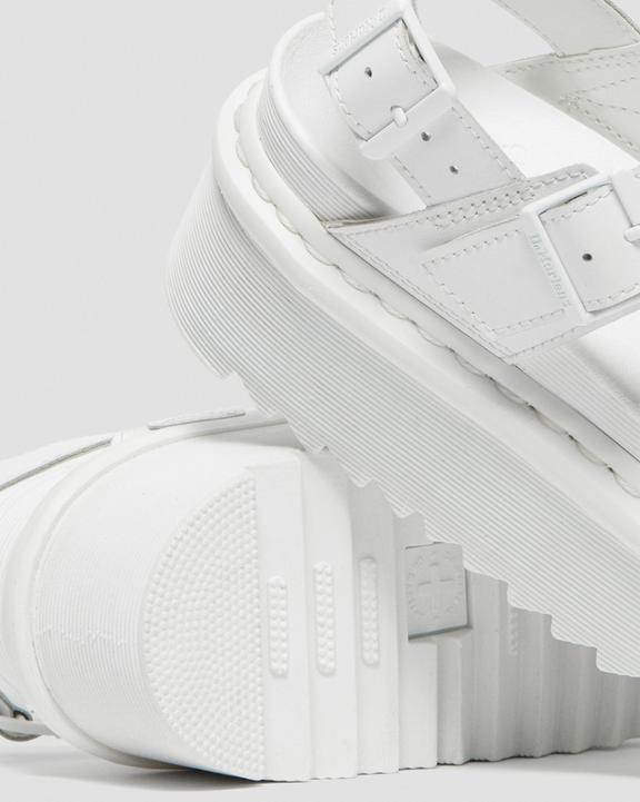 Voss Mono Leather Platform Strap Sandals