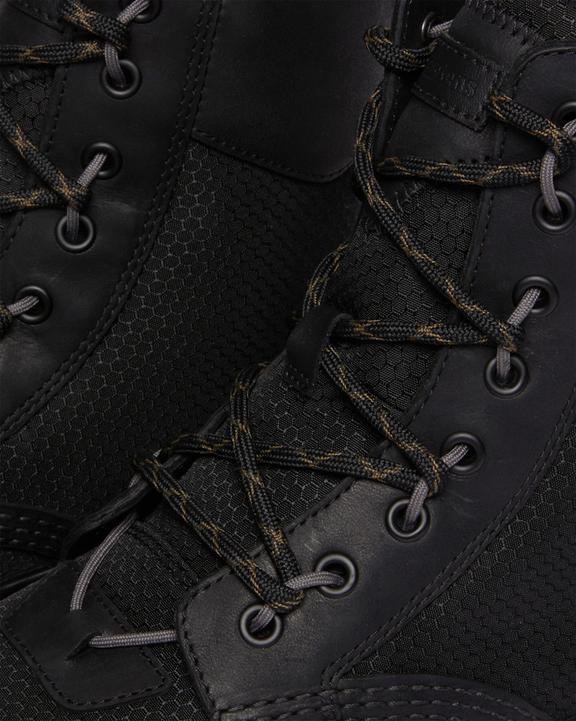 Tarik Leather & Nylon Utility Boots